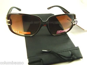 Gafas de sol FOSTER GRANT marrones lentes JANICE / UV 100 /, funda blanda gratuita negra - Imagen 1 de 6