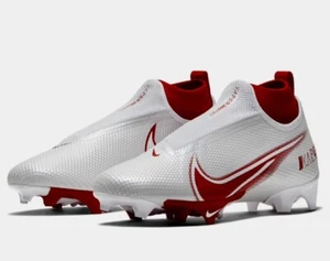 Nike Vapor Edge Pro 360 Football Cleats Sz 14 CV6345-105 White Red - Picture 1 of 6