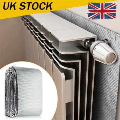 HM-GARDEN123 Radiator Reflective Foil Energy Saving Insulation For All Heater Rooms 5M x 60cm