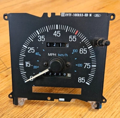 Ford Truck F150 F250 F350 1987-1991 Bronco tablero velocímetro calibre OEM 73 k millas Foto 1 de 4