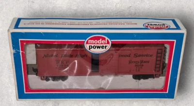 HO Scale Model Power Nickle Plate Road 40ft Box Car Made In Austria Original Box - Image 1 of 4