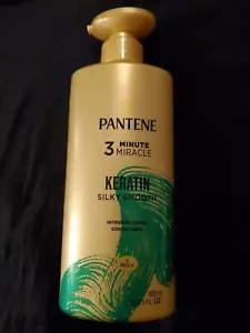 Pantene 3 Minute Miracle Keratin Smooth Intensive Serum Conditioner 16.23oz Pump - Picture 1 of 4
