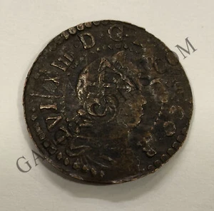 Luis XIV Rey de Francia y Cataluña Seiseno de Barcelona del 1655 - Imagen 1 de 2