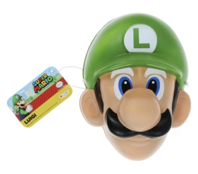 🔥Luigi Máscara Super Mario Hermanos Nintendo Videojuego Juegos con disfraces Disfraz de Halloween Foto 1 de 2