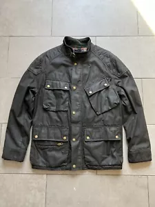 Giacca Motociclista Vintage Polo Ralph Lauren Moto Foderata in Flanella Utility Pesante Taglia XL - Foto 1 di 24
