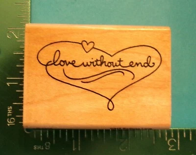 Stampendous ENDLESS LOVE - Love Without End Rubber Stamp - Image 1 of 2