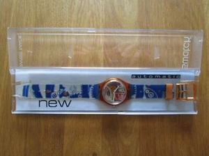 Swatch Automatic 1993 " Mappamondo " SAN101 + NEU & UNGETRAGEN + - Bild 1 von 4