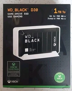 WD_BLACK 1TB D30 Game Drive SSD - tragbare externe Solid State Drive, **VERSIEGELT** - Bild 1 von 2