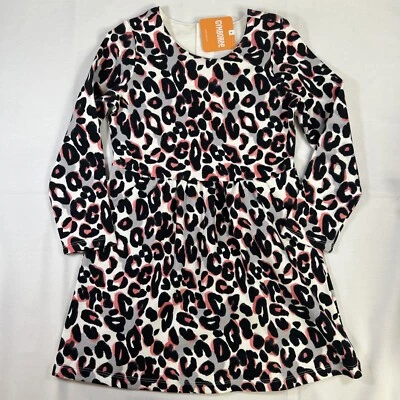 Gymboree Girls Leopard Print Knit Dress Size 6 NWT - Image 1 of 4