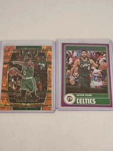 2023-24 NBA HOOPS PÚRPURA/Seleccionar NARANJA LOTE DE 2 JASON TATUM #77 287 - Imagen 1 de 2