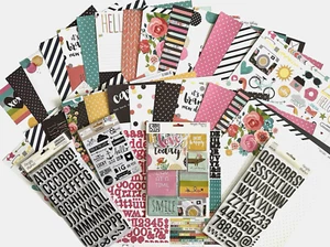 SIMPLE STORIES  [CARPE DIEM]  Paper & Embellishments  (set e) -  Save 65% - Picture 1 of 7