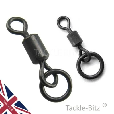 TJR TACKLE Flexi Ring schwenkbar Gr. 8 oder 11 für Karpfenangeln Tackle Bleiclips Chod Rigs