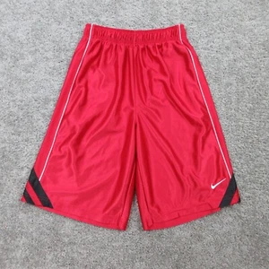 Nike Shorts Boys Large Red Basketball Shiny Dazzle Baggy Y2K Athletic Hip Hop - Picture 1 of 9