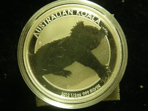 2012 AUSTRALIA SILVER COIN 1/2 OZ KOALA COIN WITH CAPSULE. - Picture 1 of 6
