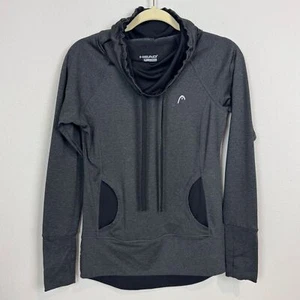 HEAD Gray Tennis Athletic Cowl Neck Top XS - Picture 1 of 8