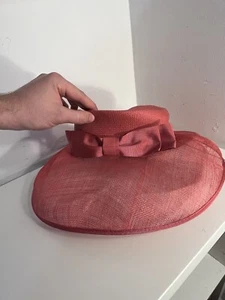 Jaques Vert • Pink Bow Mesh Wedding Mother Of The Bride Races Occasion Hat - Picture 1 of 3