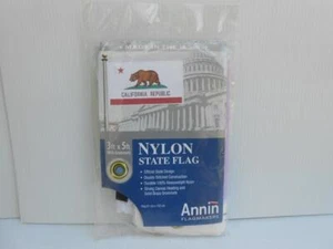 NEU Annin Flagmakers CALIFORNIA REPUBLIC Staatsflagge 5'x 3' 100% Nylon Hergestellt in den USA - Bild 1 von 6