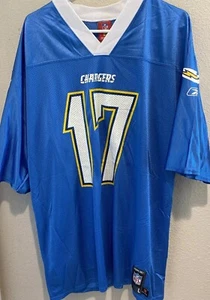 Reebok NFL Players Jersey Rivers #17 San Diego LA Chargers NFL Football Size L - Picture 1 of 8