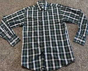 Wrangler Western Herren Pearl Snap Hemd Größe M grün kariert langarm  - Bild 1 von 6