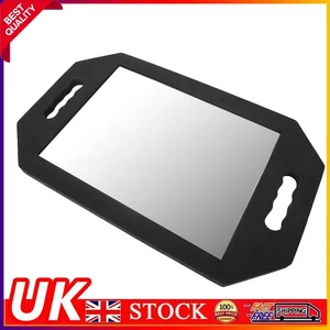 Handheld Mirror Hairdressing Salon & Barber Black 2-Handed Back Vanity Styling - Picture 1 of 10