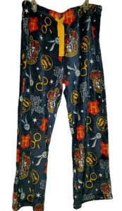 Harry Potter Pajama Pants Fleece Hedgehog Hogwarts Lounge Soft Men's Sz XL - Picture 1 of 11