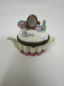 MIDWEST OF CANNON FALLS Porzellan Klappbox PHB Waschtisch/Schminktisch Neu mit Etikett - Bild 1 von 6