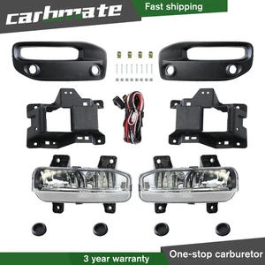 Clear LED Fog Lights Lamps+Switch+Bezels For 2019-2021-2023 Dodge RAM 2500 3500 - Bild 1 von 15