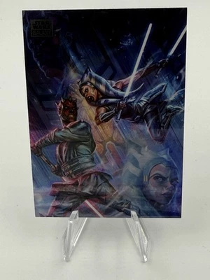 2024 Topps Chrome Star Wars Galaxy - One Last Lesson, Ahsoka Vs Maul #73 base - Image 1 of 2