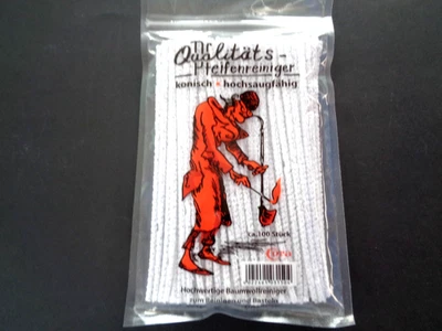 Cora Qualitäts-Pfeifenreiniger ca. 100 Stück, konisch, weiß