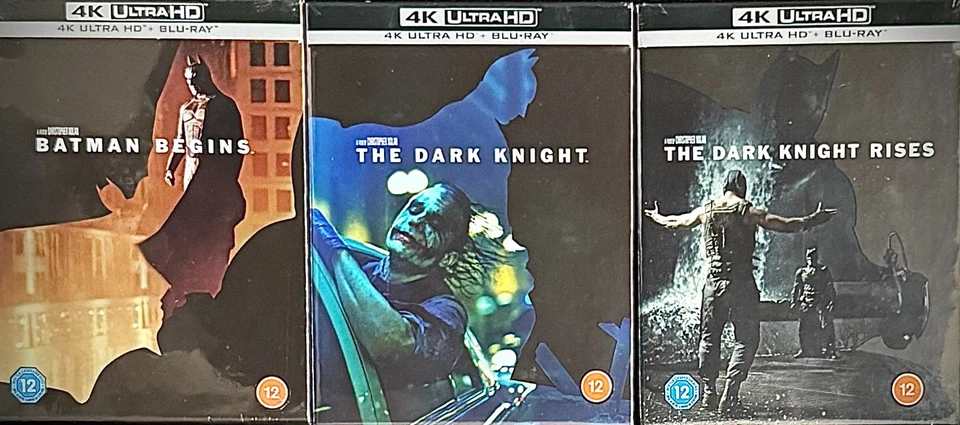 DARK KNIGHT TRILOGY ULTIMATE 4K UHD BLURAY STEELBOOK COLLECTOR EDITIONS *SEALED* - Image 1 of 4