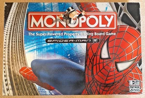 Spider Man Monopoly Super Powered Property Trading Board Game Marvel Hasbro 2007 - Picture 1 of 21