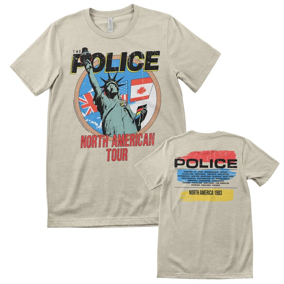 Officially Licensed The Police - North American Tour Mens T-Shirt - Image 1 of 1
