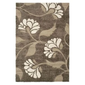 Safavieh SG459 Shag Area Rug Accent 4'L x 2' 3''W Smoke/Beige - Picture 1 of 1