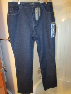 NUEVO CON ETIQUETAS Mujer Vaqueros Lee Clásicos Talla 18 Largo Azul Oscuro Horizon Foto 1 de 4