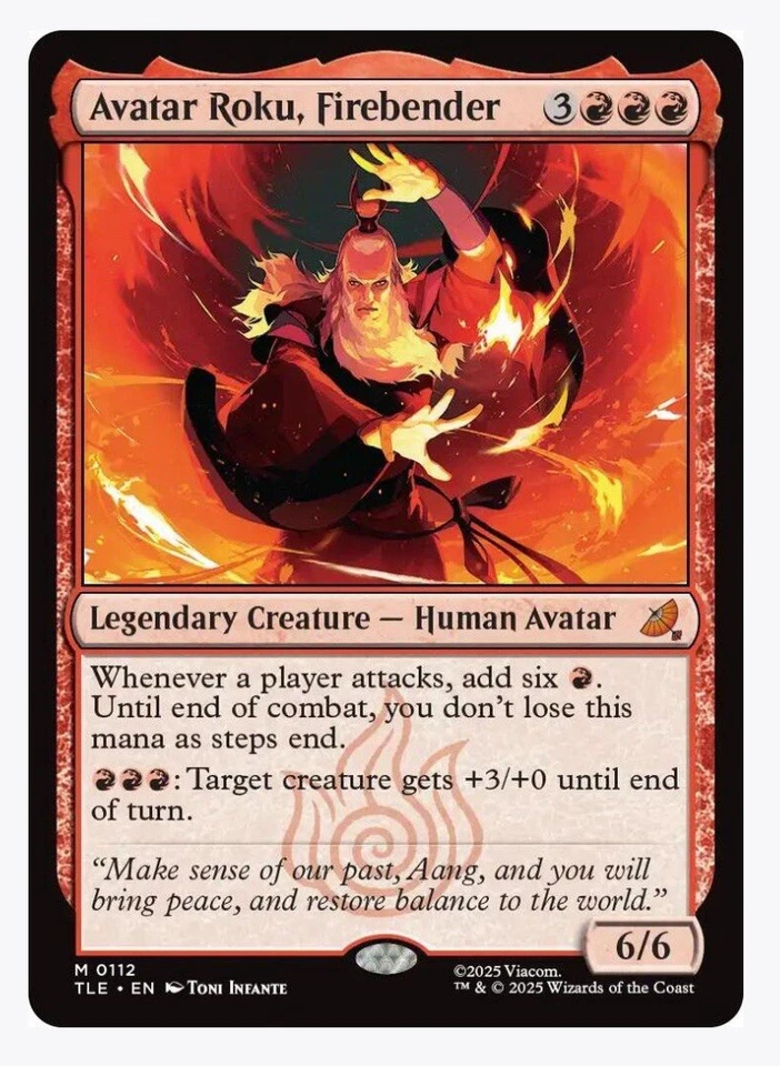 1x - Avatar Roku, Firebender - #112 - Avatar: Eternal - NM MTG - Image 1 of 1