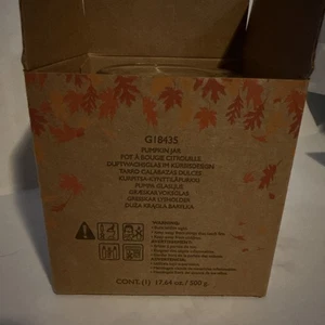 PARTYLITE GIOIA D'AUTUNNO. FOGLIE DI DIVERTIMENTO, CANDELA PROFUMATA. VASO ZUCCA G18435 - Foto 1 di 3