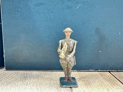 Warren Lines: Rare US Infantry Bugler @ Attention. Pre War c1930s - image 1 of 4