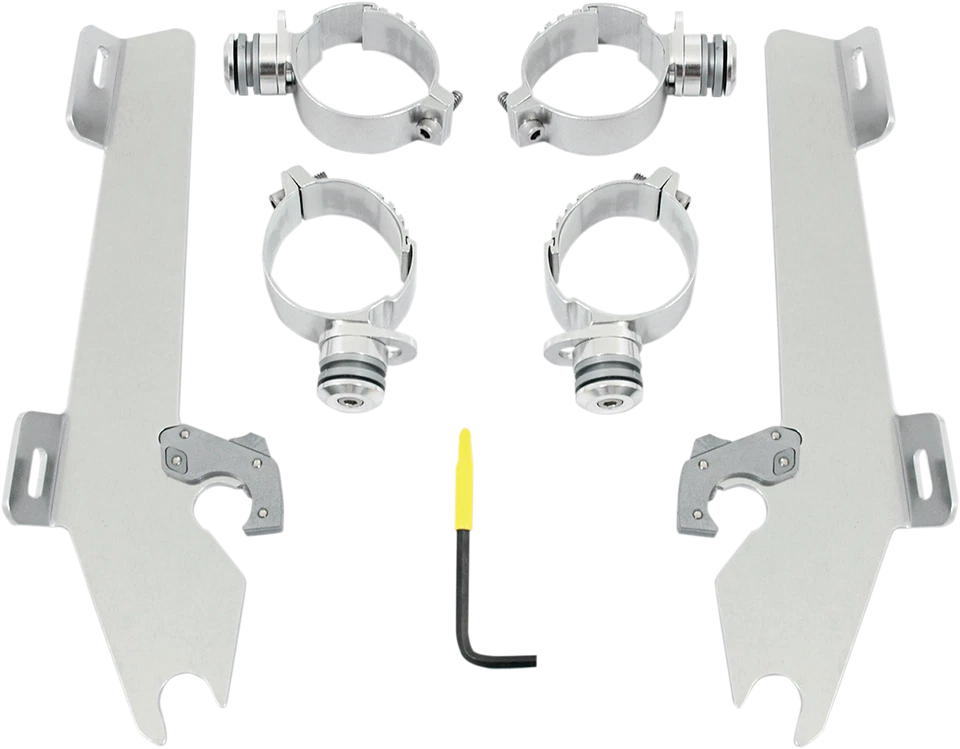 孟菲斯阴影蝙蝠翼触发锁安装套件 - M50 - 抛光 MEK1990 — 第 1/1 张图片