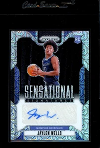 2024 Prizm Sensational Signatures Mojo #SS-JWG Jaylen Wells /25 RC ROOKIE AUTO - Bild 1 von 2