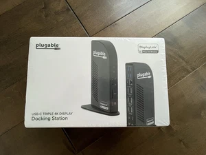 New Plugable USB-C Triple 4K Display Docking Station UD-ULTC4K - Sealed Box - Photo 1/3