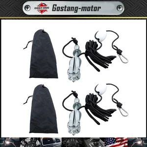 For Grapnel Boat Marine Kayak Anchor Set White Folding 1.5KG 2-Pack - Picture 1 of 18