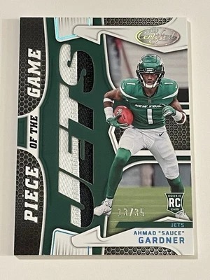 2022 Certified Piece Of The Game Ahmad Sauce Gardner Patch Rookie 13/35 - Imagem 1 de 2
