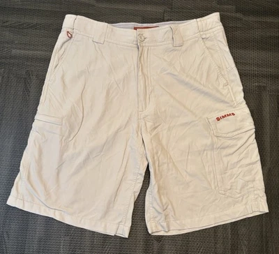 Мужские нейлоновые легкие бежевые шорты хаки Simms Fishing средний размер - Изображение 1 из 4