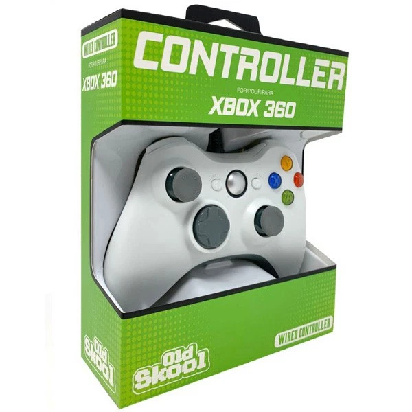 White Xbox 360/PC Wired USB Controller [Old Skool] - Image 1 of 1