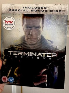 Terminator Genisys Blu-ray HMV Exclusive Lenticular Slipcase - BRAND NEW - Picture 1 of 4
