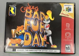 Conkers Bad Fur Day Protective Display Hard Case N64 CASE ONLY NO GAME/MANUAL - Picture 1 of 6