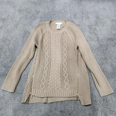 Женский свитер Michael Kors коричневый пуловер с длинным рукавом размер XL  - Изображение 1 из 4