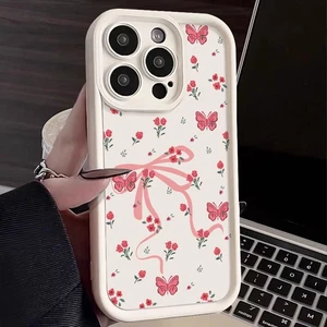 Für iPhone 16 Pro Max 15 14 13 12 11 XR 8 7 Stoßfest Schleife Schmetterling Hülle Cover - Bild 1 von 20