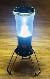 LINTERNA NEGRA DIAMANTE TITANIO LUZ LED CAMPAMENTO Camping Ajustable Regulable Noche - Imagen 1 de 7