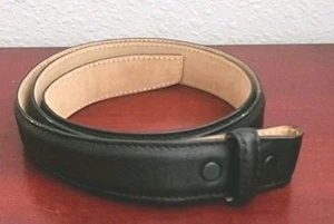 CINTURÓN MUJER TIFFANY & CO PIEL DE BECERRO GENUINA CUERO NEGRO. HECHO EN USA. TALLA 32 - Imagen 1 de 14